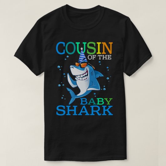 COUSIN VAN DE Baby Haaien, halve dag broederhaai S T-shirt (Design voorkant)
