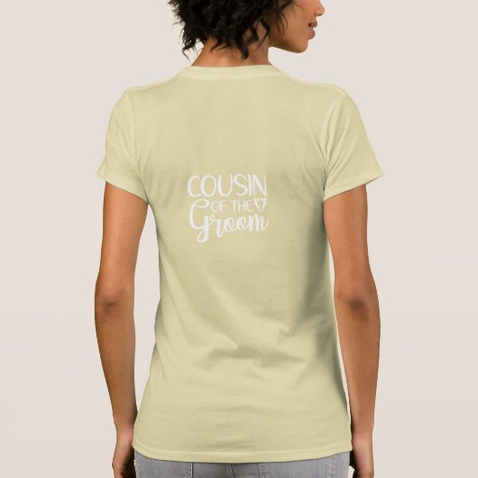 COUSIN van de BRUIDEGOM T-shirt (Achterkant)