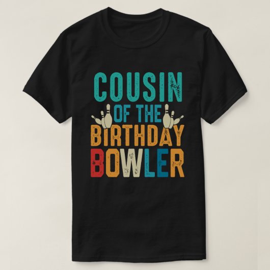 COUSIN van de marathedagse Bowler Bowling T-shirt (Design voorkant)
