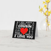 Cousine die ik liefheb kaart (Gele Bloem)