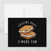 Cousinen hebben SMore Fun Brother Sister Family Gi Briefkaart (Voorkant / Achterkant)