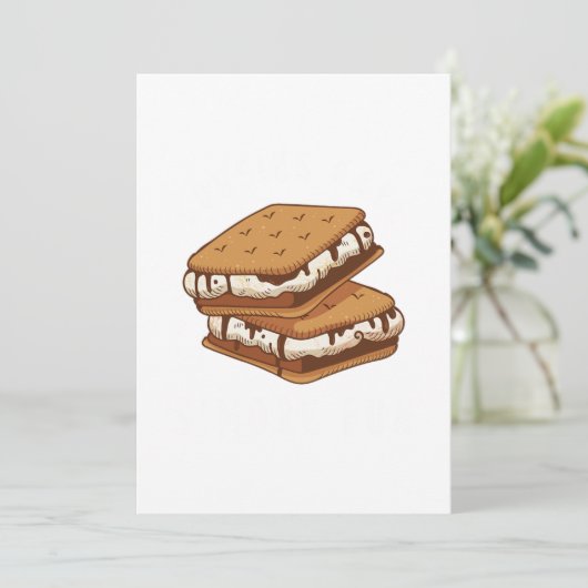 Cousinen hebben SMore Fun Brother Sister Family Gi Kaart (Staand voorkant)