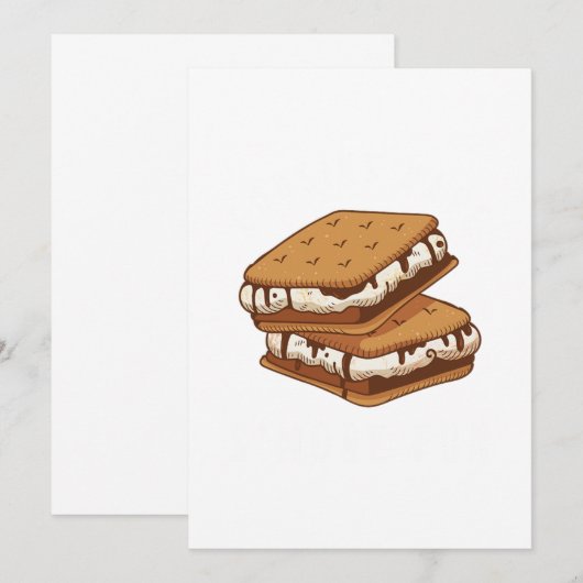 Cousinen hebben SMore Fun Brother Sister Family Gi Kaart (Voorkant / Achterkant)