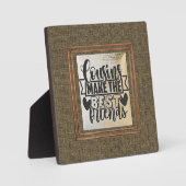 "Cousins" 5,25 x 5,25" Plaque met esel Fotoplaat (Voorkant)