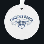 Cousin's Beach NC The Summer I Turned Pretty Ornament<br><div class="desc">Cousin's Beach NC The Summer I Turned Pretty</div>