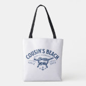 Cousin's Beach NC The Summer I Turned Pretty Tote Bag (Achterkant)