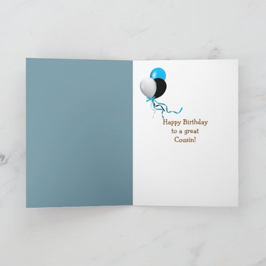 Cousin's Birthday humor Kaart (Binnen)