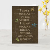 Cousin's Birthday humor Kaart (Gele Bloem)