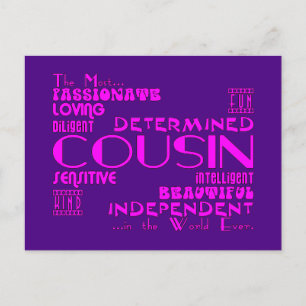 Cousins Birthday parties & Kerstmis : Kwaliteit Briefkaart