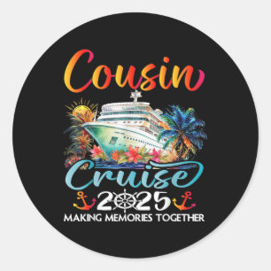 Cousins Cruise 2025 Cruising Cousins Vakantiereis Ronde Sticker