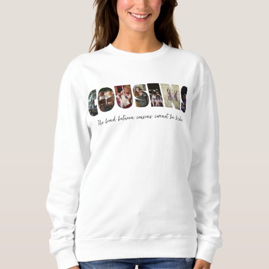 Cousins Foto Collage Sweatshirt (Voorkant)