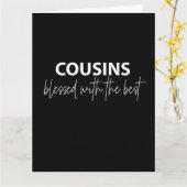 Cousins - Gezegend met de beste groet Kaart (Gele Bloem)