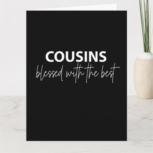 Cousins - Gezegend met de beste groet Kaart (Voorkant)