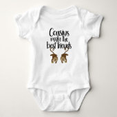 "Cousins make the beste vrienden" Monkey Bodysuit (Voorkant)