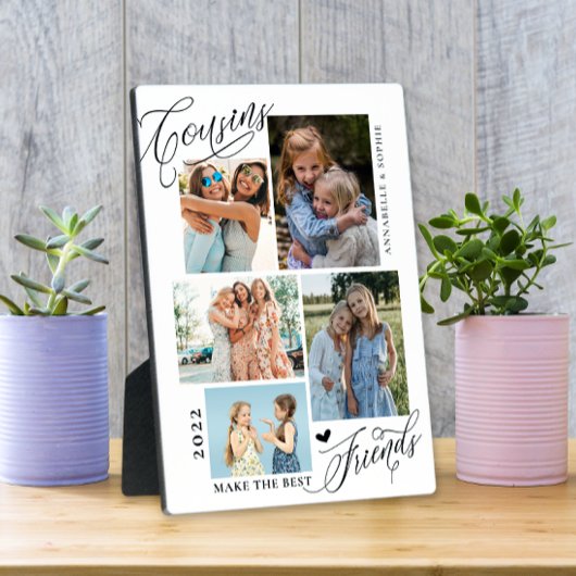 Cousins maken de beste vrienden fotocollage fotoplaat
