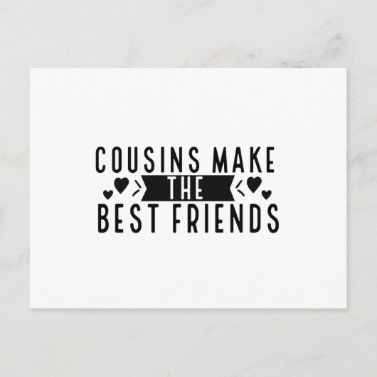 Cousins maken de beste vrienden - Funny Cousins Gi Briefkaart (Voorkant)