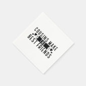 Cousins maken de beste vrienden - Funny Cousins Gi Servet (Hoek)