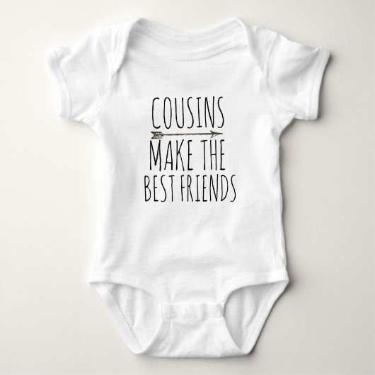 COUSINS MAKEN DE BESTE VRIENDEN NIEUW BABY COUSIN ROMPER (Voorkant)