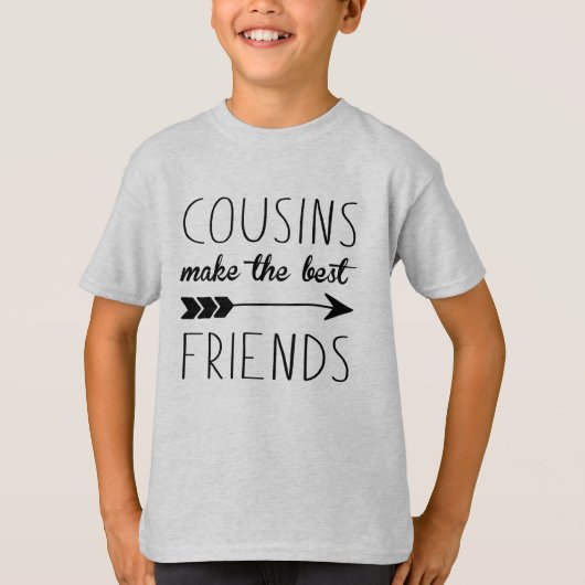 Cousins maken de beste vrienden t-shirt (Voorkant)
