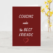 **COUSINS** MAKEN DE "BESTE VRIENDEN" TWEEDE DAG KAART (Gele Bloem)