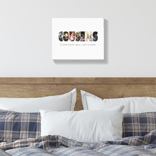 Cousins Photo Collage Canvas Print (Insitu (Slaapkamer))
