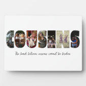 Cousins Photo Collage Plaque Fotoplaat (voorkant)