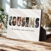 Cousins Photo Collage Plaque Fotoplaat