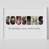 Cousins Photo Collage Poster
