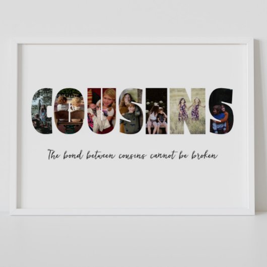 Cousins Photo Collage Poster