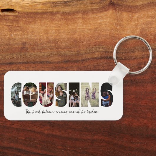 Cousins Photo Collage Sleutelhanger (Voorkant)