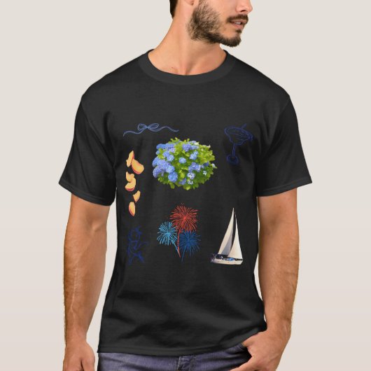 Cousins strand stickers t-shirt (Voorkant)