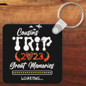 Cousins Trip 2023 Grote Herinneringen Laden Vakant Sleutelhanger (Achterkant)