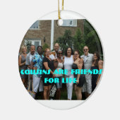 Cousins zijn vrienden voor het leven keramisch ornament (Links)