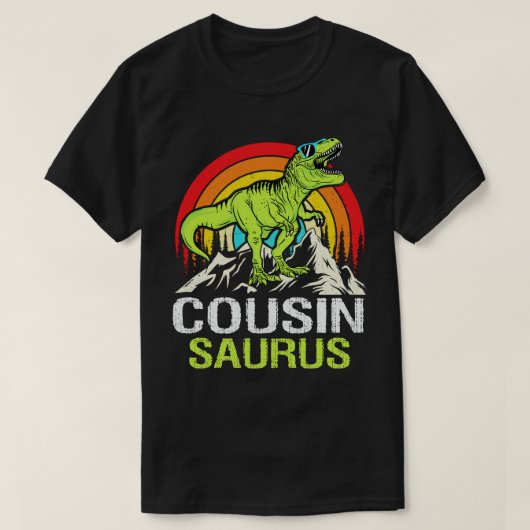 Cousinsaurus dinosaurus T Rex neef saurus matching T-shirt (Design voorkant)