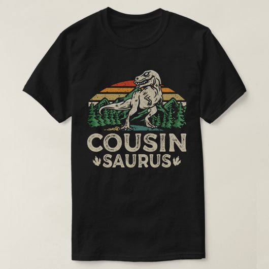 Cousinsaurus dinosaurus T Rex neef saurus matching T-shirt (Design voorkant)