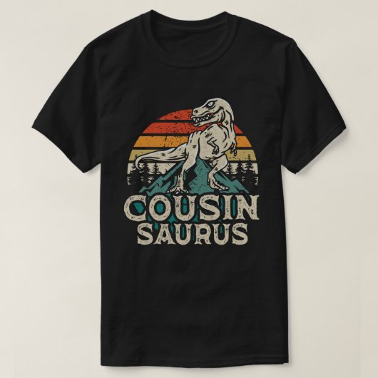 Cousinsaurus dinosaurus T Rex neef saurus matching T-shirt (Design voorkant)