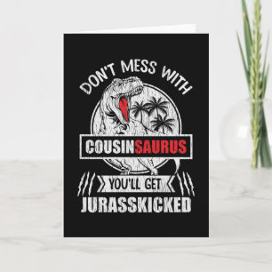 CousinSaurus Grappige Dinosaurius Neef Familie Cad Kaart