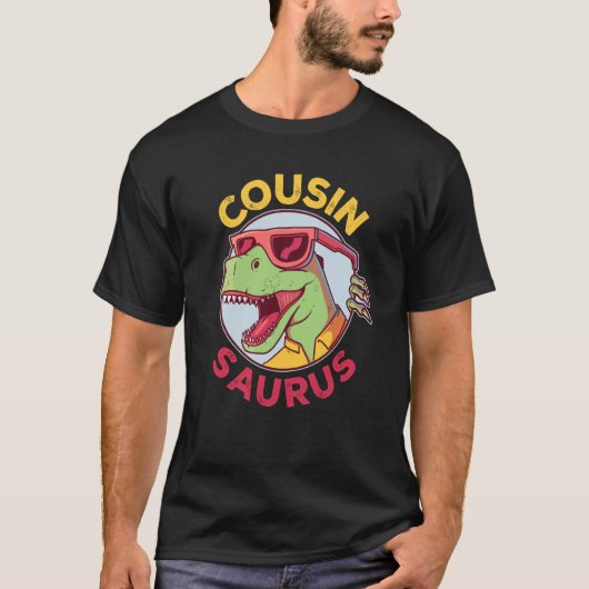 Cousinsaurus Rex Dinosaur Cousin Saurus Family Mat T-shirt (Voorkant)