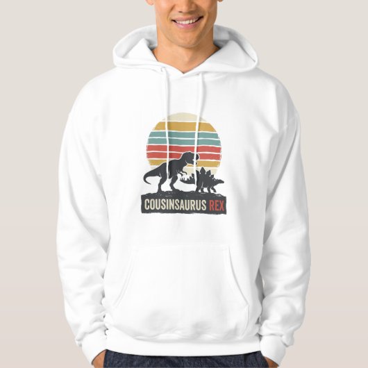Cousinsaurus Rex Grappige Dinosaur Vintage T-shirt (Voorkant)