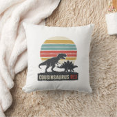 Cousinsaurus Rex Grappige Dinosaur Vintage T-shirt Kussen (Deken)