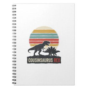 Cousinsaurus Rex Grappige Dinosaur Vintage T-shirt Notitieboek