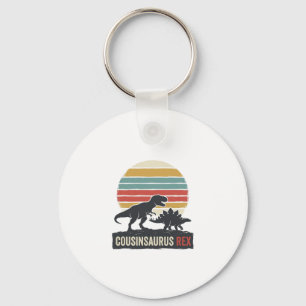 Cousinsaurus Rex Grappige Dinosaur Vintage T-shirt Sleutelhanger
