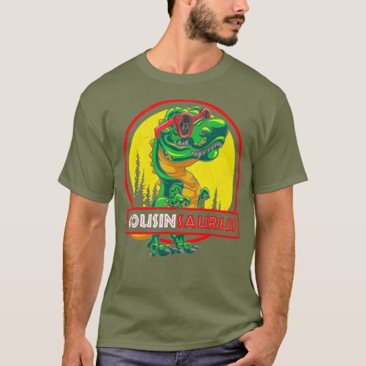 Cousinsaurus Shirt T rex Counsin Saurus Dinosaur (Voorkant)