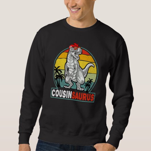 Cousinsaurus  T Rex Dinosaur Cousin Saurus Trui (Voorkant)