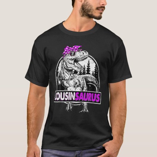 Cousinsaurus T Rex Dinosaur Funny Moederdag. T-shirt (Voorkant)