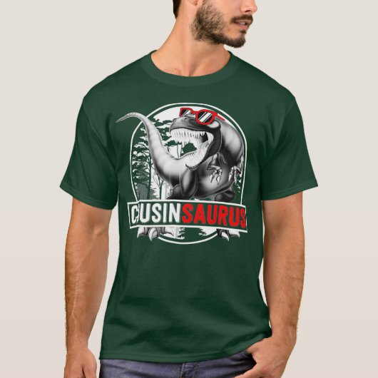 Cousinsaurus Tshirt Neef Dinosaur Gift Cousin (Voorkant)