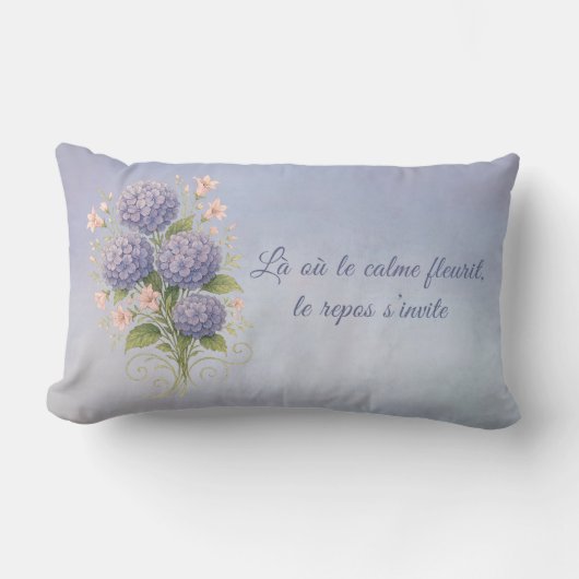 coussin botanique, là où le calme fleurit kussen (Voorkant)