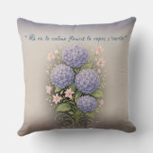 coussin carré '' là où le calme fleurit kussen (Achterkant)