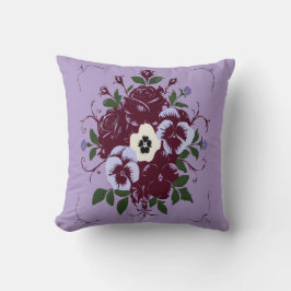 Coussin décoratif - Bouquet de Violettes Kussen
