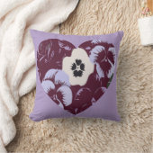 Coussin décoratif Cœur de Violettes Kussen (Deken)